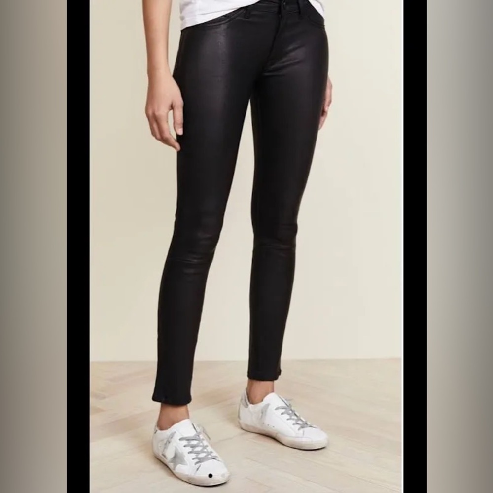 DL1961 Leather Front Emma Power Legging